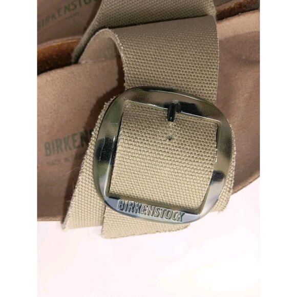 NEW Birkenstock Women's Madrid Vegan Big Buckle Open Toe Textile Slide Sandals 8 - Picture 5 of 11